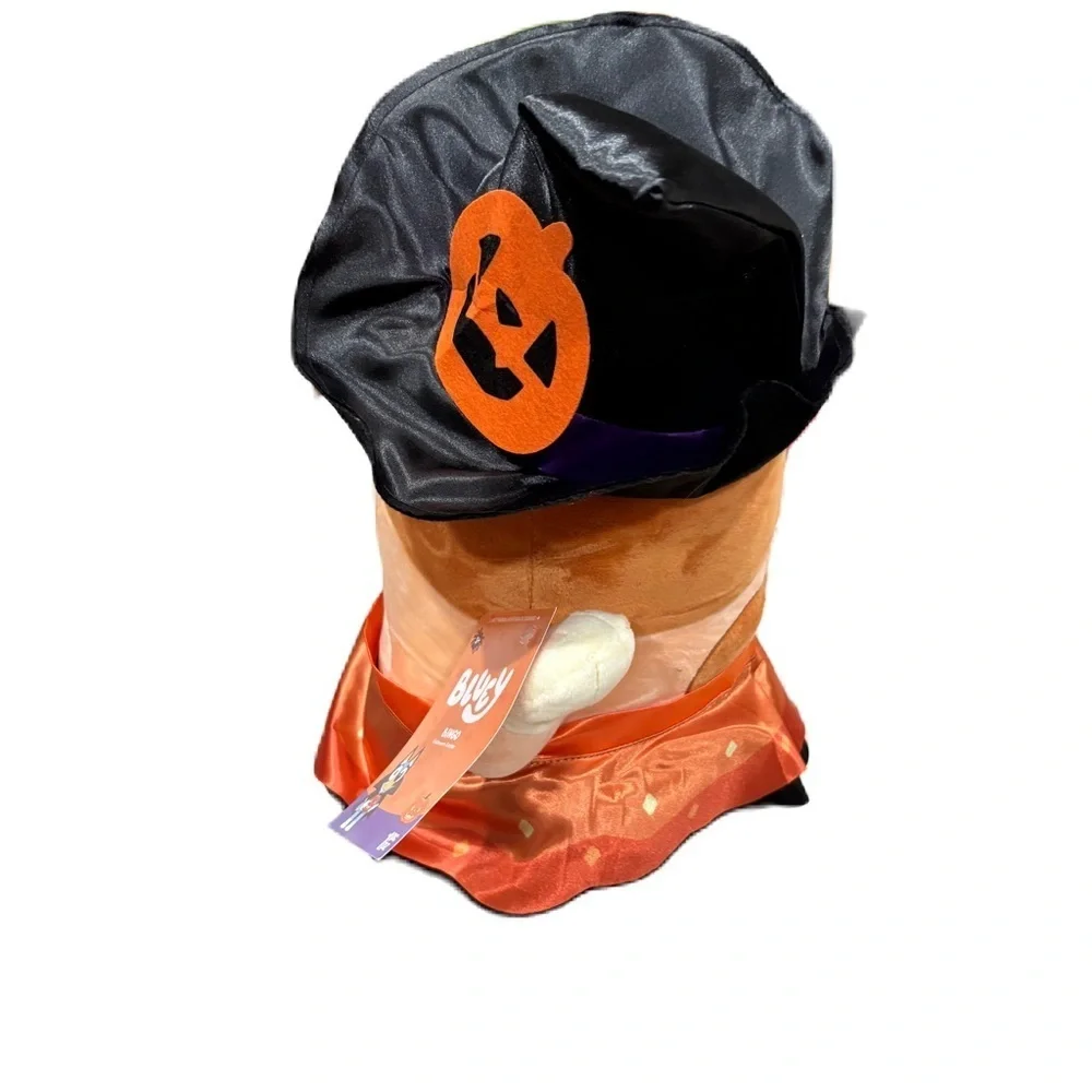 Bluey Bingo Halloween Witch Greeter Plush Statue Decor NEW Orange